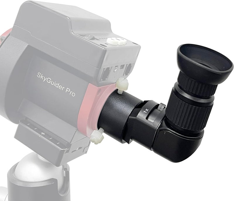MOVE-SHOOT-MOVE Right Angle Viewer for Polar Scope with Metal Adapter: Crystal-Clear and Easy Polar Alignment | Built in Diopter(1x-2x Zoom) - 90 Degree Viewfinder for Finder Scope Camera & Telescopes/No More Crouch - Image 2
